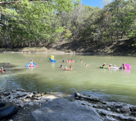 Tubing on the Guadalupe River at HTR Texas Hill Country