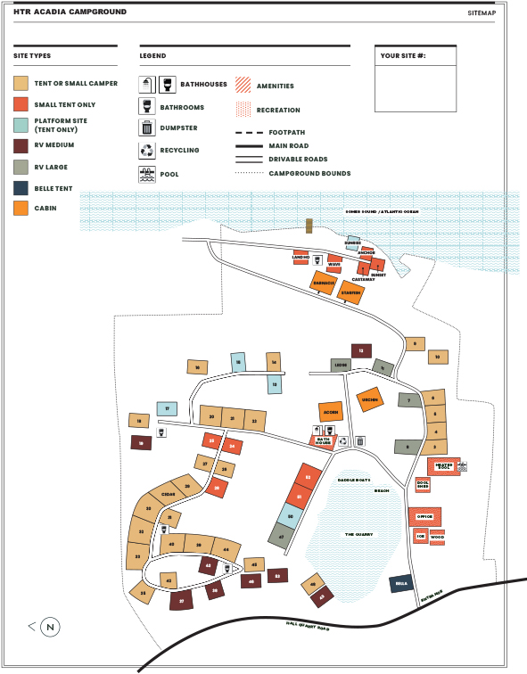 HTR Acadia Site Map