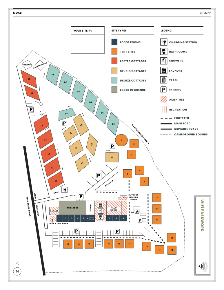 HTR Moab Site Map