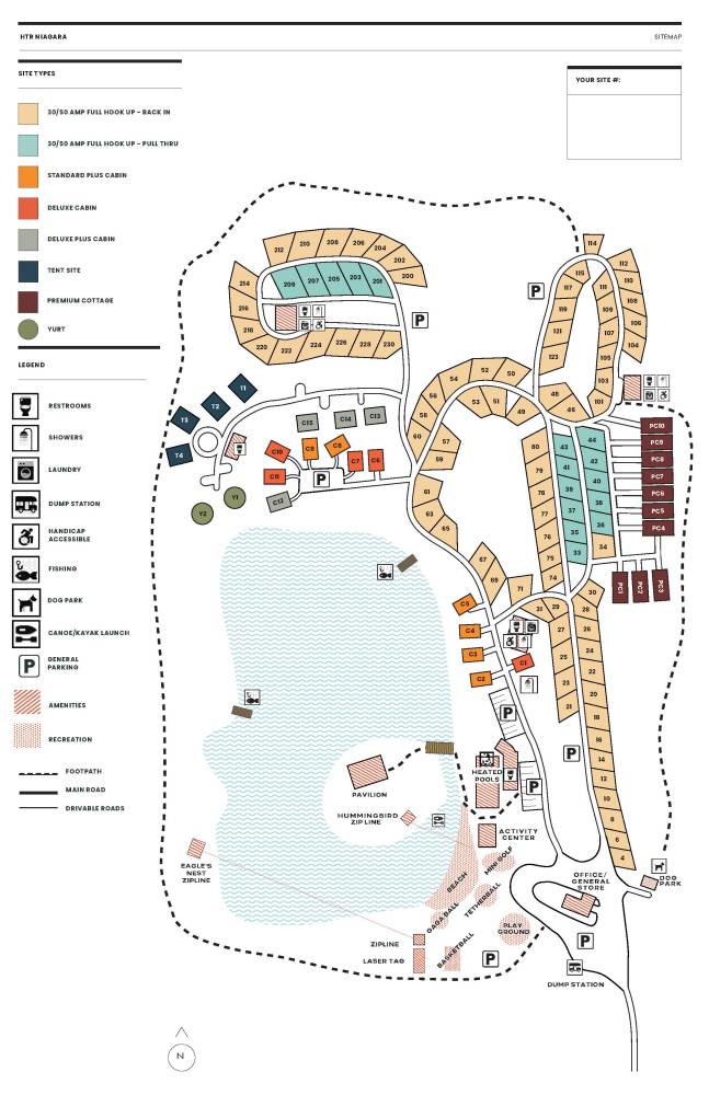 htr niagara resort map