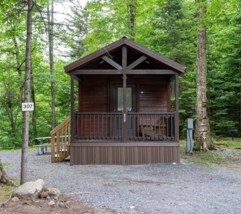 HTR Adirondacks Waterview deluxe one bedroom cabin with loft