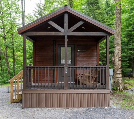 HTR Adirondacks Waterview deluxe one bedroom cabin with loft