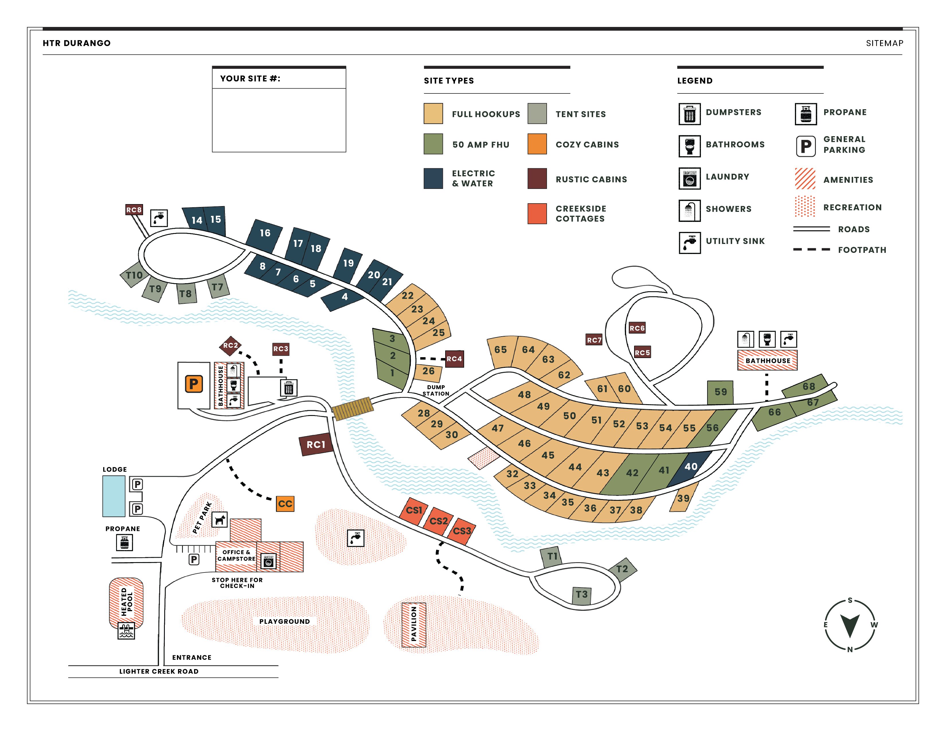 HTR Durango Site Map