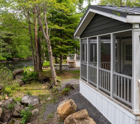 HTR Adirondacks Waterview deluxe two bedroom cabin
